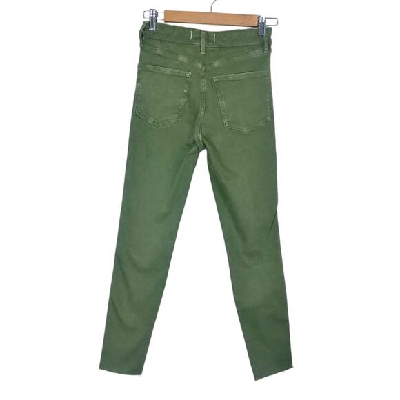 Free People Olive Green High Rise Skinny Jeans Size 26 - Picture 5 of 6